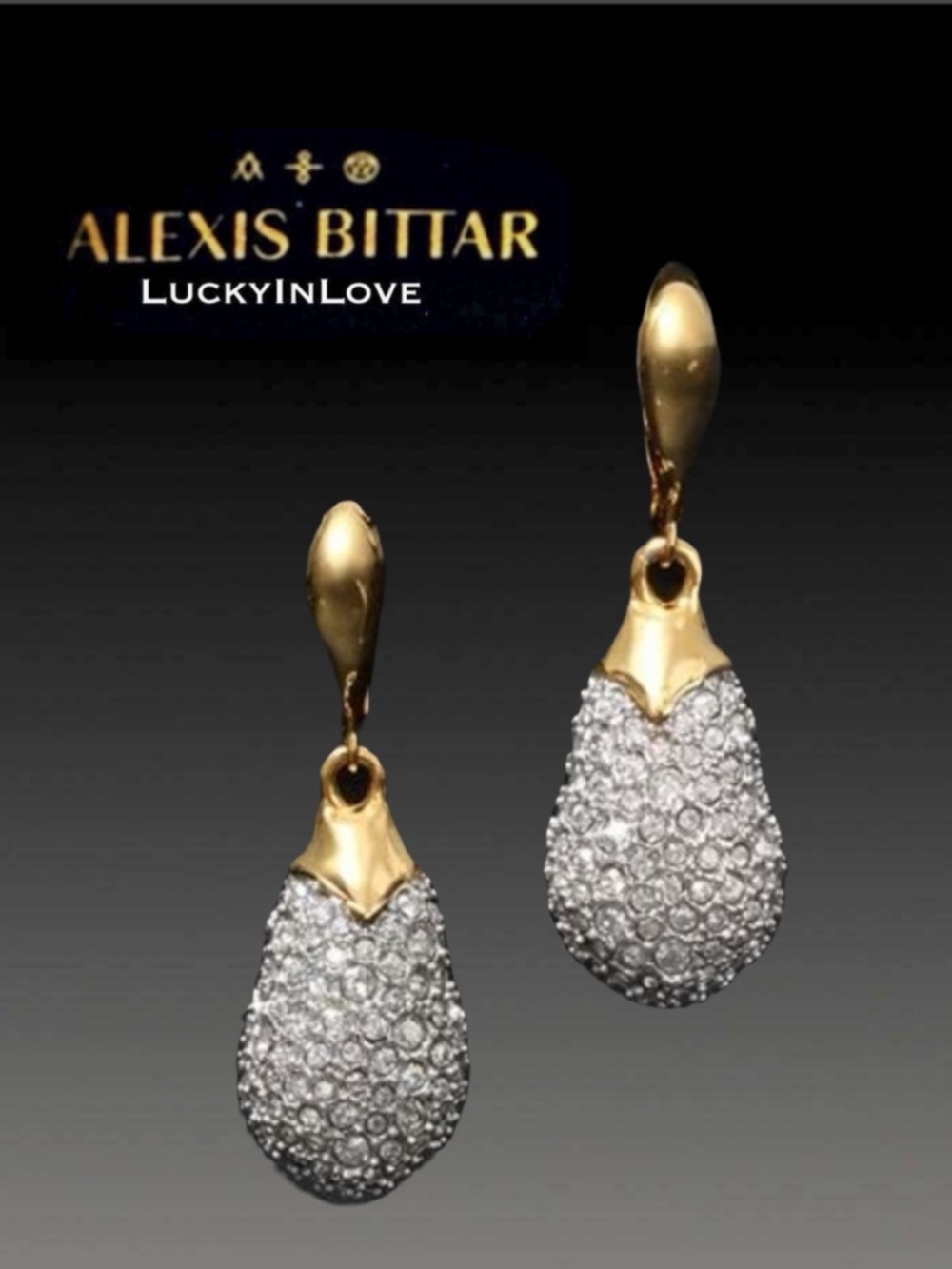 ALEXIS BITTAR • Solanales Crystal Pavé Teardrop Leverback Earrings